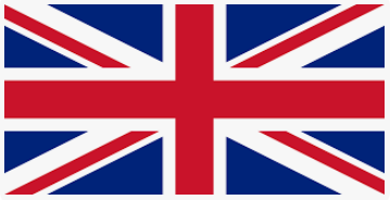 English flag pointing to the English page