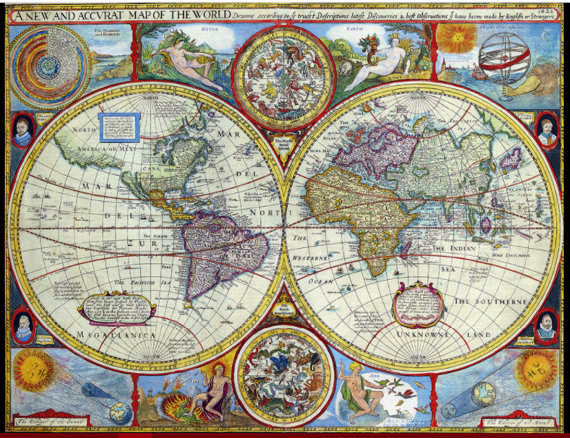 Picture Antique globe map
