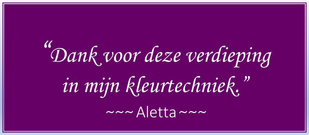 Review Aletta voor tekenworkshop bij Atelier Annette van der Swaluw.