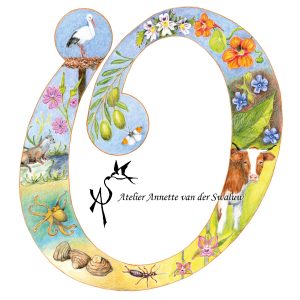 Print Letter O Flora & Fauna alfabet